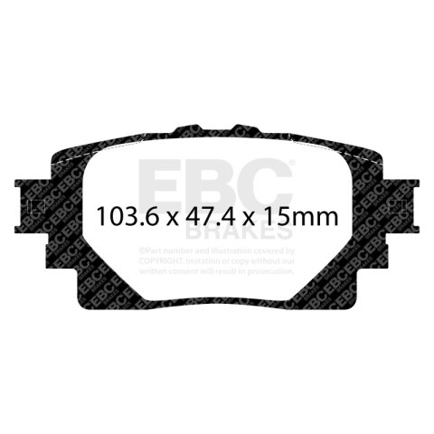 EBC S1 Brake Pad and Rotor Kit (1x ebcUD2305, 1x ebcRK7874) thumbnail 7