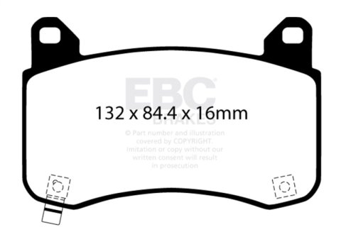 EBC S9 Brake Pad and Rotor Kit (1x ebcDP42418R, 1x ebcUSR7907)