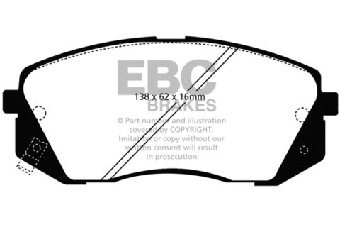 EBC S11 Brake Pad and Rotor Kit (1x ebcRK7727, 1x ebcDP21809) thumbnail 9