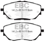 EBC S20 Brake Pad and Rotor Kit (1x ebcUD1879, 1x ebcUD2065, 1x ebcRK7805, 1x ebcRK7807) thumbnail 9