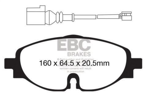 EBC S5 Brake Pad and Rotor Kit (1x ebcGD1386, 1x ebcDP42150R) thumbnail 1