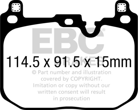 EBC S5 Brake Pad and Rotor Kit (1x ebcGD2186, 1x ebcDP42393R) thumbnail 5