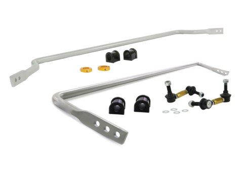 Whiteline 99-05 Mazda Miata / 00-05 Miata LS Front And Rear Sway Bar Kit (1x whlBMF23Z, 1x whlBMR12Z, 2x whlKLC144)