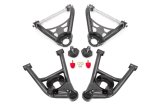 BMR Suspension A-Arms AAK402H Control Arms, Tubular, Front Upper, Front Lower, Tall Ball Joint, Steel, Black Hammertone Powdercoated, Buick, Chevy, Oldsmobile, Pontiac, Kit thumbnail 1