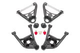 BMR Suspension A-Arms AAK401H Control Arms, Tubular, Front Upper, Front Lower, Standard Ball Joint, Steel, Black Hammertone Powdercoated, Buick, Chevy, Oldsmobile, Pontiac, Kit thumbnail 1