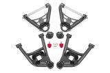 BMR Suspension A-Arms AAK401H Control Arms, Tubular, Front Upper, Front Lower, Standard Ball Joint, Steel, Black Hammertone Powdercoated, Buick, Chevy, Oldsmobile, Pontiac, Kit thumbnail 2