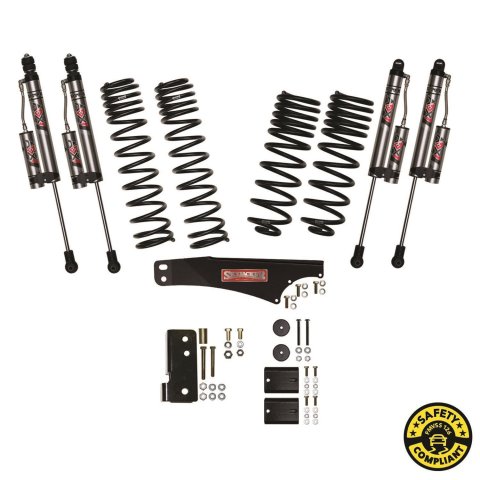 Skyjacker Jeep Wrangler JKU 2.5in Dual Rate Long Travel Suspension Lift w/ ADX 2.0 Remote Res Shock (1x skyJK25BLT, 1x skyJK2025X)