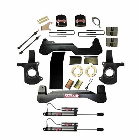 Skyjacker 07-13 GMC Silverado 1500 6in Suspension Lift Kit W/ ADX 2.0 Remote Reservoir Shocks (1x skyC7661PR, 1x skyC7660SP, 1x skyC7661A, 2x skyA2036)