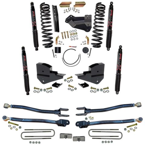 Skyjacker 2023+ Ford F-250/F-350 Super Duty 4WD 4in Lift Kit (1x skyF545V, 2x skyB8568, 2x skyB8592, 1x skyF23451, 1x skyRAB2346, 1x skyF23484LA)