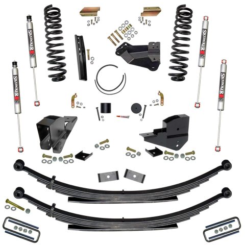 Skyjacker 4 In. Suspension Lift Kit w/ M95 Monotube Shocks (1x skyF545V, 2x skyM9568, 2x skyM9592, 2x skyFR173S, 1x skyRAB2346, 1x skyF23451S)