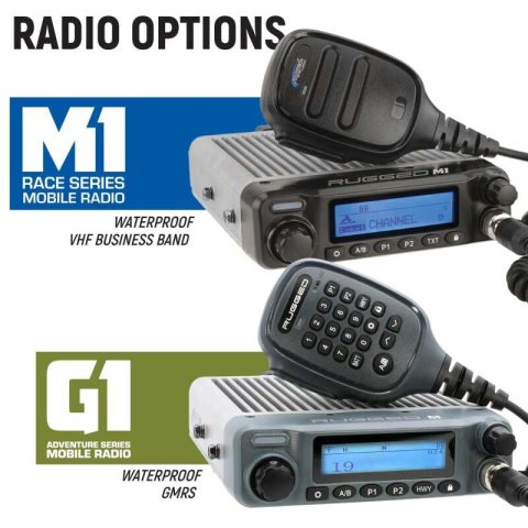 Rugged Radios Honda Talon Comp Comm Kit w/ BT Intercom and 2-Way Radio STX Stereo / G1 GMRS (1x rgdMCK-STX-2P-G1, 1x rgdMT-TALON-RUGGED)