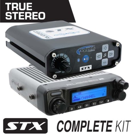Rugged Radios Can-Am Mav X3 Comp Comm Kit w/ BT 2-Way Radio STX Stereo / M1 VHF Bus Band / Top Mount (1x rgdMCK-STX-2P-M1, 1x rgdMT-X3-TM-MM-RM) thumbnail 1