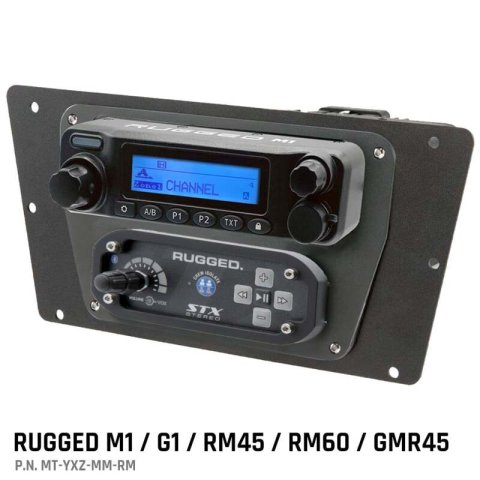 Rugged Radios Yamaha YXZ 1000R Complete Comm Kit w/ BT 2-Way Radio STX Stereo / M1 VHF Bus Band (1x rgdMCK-STX-2P-M1, 1x rgdMT-YXZ-MM-RM) thumbnail 2