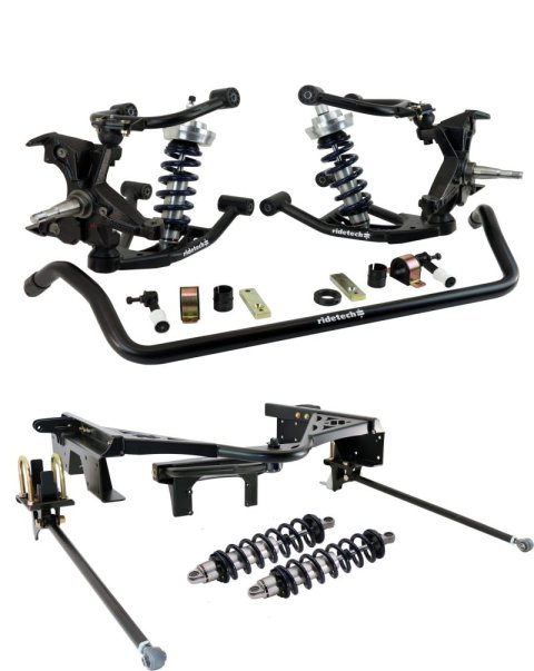 Ridetech 88-98 Chevy C1500 2WD CoilOver Suspension System w/ HD Drop Spindles (Bundled Kit) thumbnail 2