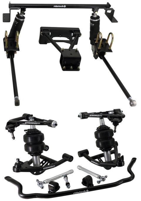Ridetech 82-03 Chevy S10 S15 Sonoma w/ 7.5in Differential TQ Air Suspension System (Bundled Kit)