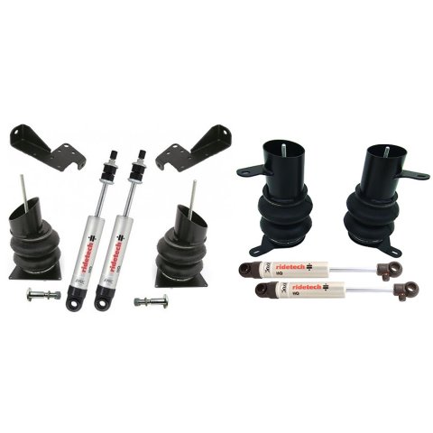 Ridetech 58-64 Front & Rear Air Suspension System w/ HQ Shocks (1x rid11051010, 1x rid11054010)