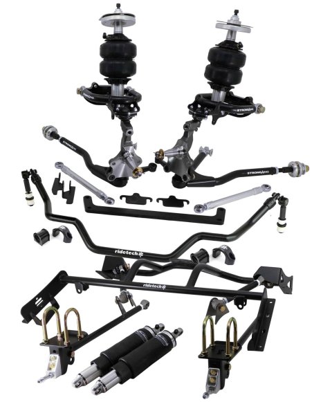 Ridetech 64-66 Ford Mustang Complete Air Suspension System w/ Pin Spindles (Bundled Kit) thumbnail 1