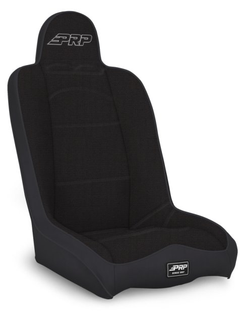 PRP Daily Driver High Back Suspension Seats Kit for Jeep Wrangler CJ7/YJ (Pair) - Black (2x prpA140110-50, 1x prpC32D, 1x prpC32P)