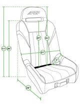 PRP GT/S.E. Suspension Seats Kit for Can-Am Maverick X3 (Pair) - Black & Gray (2x prpA5701-PORXP-203, 1x prpC86) thumbnail 4