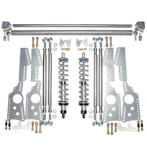 QA1 Heavy Duty Pro Rear Drag 4-Link System - Single Adjustable - 110lb Springs (2x qap14HT110, 2x qapDS701, 1x qap7838-1067, 1x qap7838-1068) thumbnail 1