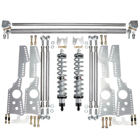 QA1 Heavy Duty Pro Rear Drag 4-Link System - Single Adjustable - 110lb Springs (2x qap14HT110, 2x qapDS701, 1x qap7838-1067, 1x qap7838-1068) thumbnail 2