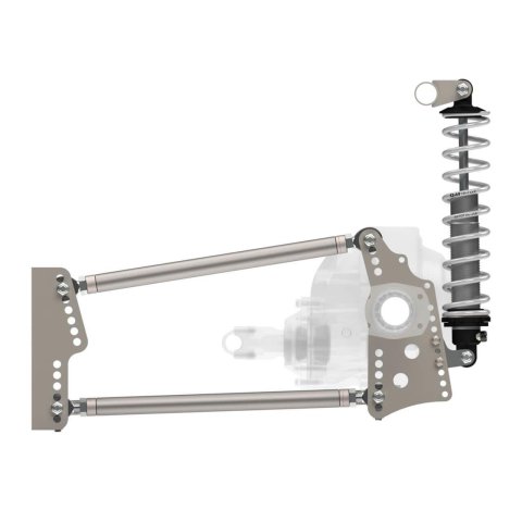 QA1 Heavy Duty Pro Rear Drag 4-Link System - Single Adjustable - 110lb Springs (2x qap14HT110, 2x qapDS701, 1x qap7838-1067, 1x qap7838-1068) thumbnail 4