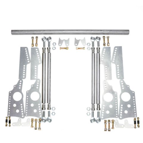 QA1 Heavy Duty Pro Rear Drag 4-Link System - Single Adjustable - 110lb Springs (2x qap14HT110, 2x qapDS701, 1x qap7838-1067, 1x qap7838-1068) thumbnail 6