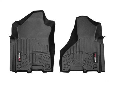 WeatherTech 2019+ RAM 2500/3500 Front & Rear FloorLiner - Black (1x wet4415451, 1x wet4415456)