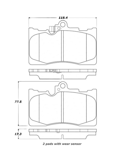 Street Axle Pack Drilled & Slotted, Front (1x sto127.44138L, 1x sto127.44137R, 1x sto308.11180) thumbnail 1