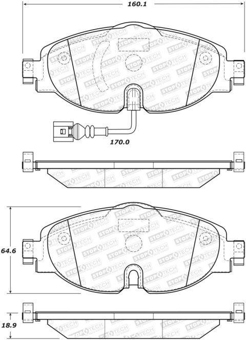 Street Axle Pack Drilled, Front (1x sto308.17600, 1x sto128.33098L, 1x sto128.33098R) thumbnail 1