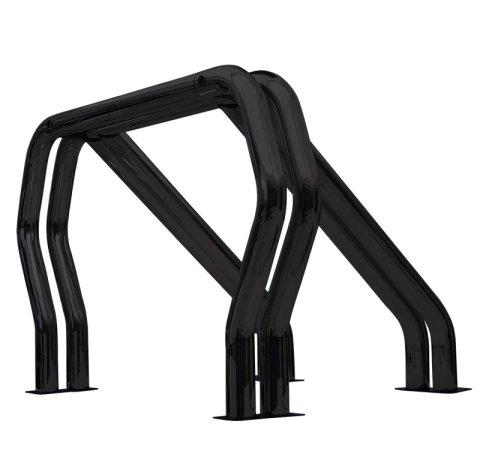 Go Rhino 91-04 Chevy/GMC Sonoma Pick up RHINO! Bed Bar Complete Kit w/Main Bar + Kickers (1x gor91001B, 1x gor91002B, 2x gor9370B)