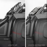Go Rhino 20-20 Chevy 2500/3500 Sport Bar 2.0 Complete Kit w/Sport Bar + Retractable Light Mnt (1x gor918000PS, 1x gor960001T) thumbnail 9