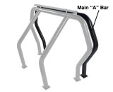 Go Rhino 04-14 Ford F-150 RHINO! Bed Bar Complete Kit w/Main Bar + Kickers (1x gor9560B, 1x gor98001B, 1x gor98002B) thumbnail 6