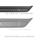Go Rhino 07-13 Chevy 1500 Dominator Extreme DSS SideSteps Complete Kit w/SideStep + Brkts (1x gorD64043TK, 1x gorDSS60080T) thumbnail 9