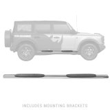 Go Rhino 2021+ Ford Bronco (Excludes Sport Models) 4in 1000 Series Complete Kit w/Sidestep + Brkts (1x gor10473PS, 1x gor6841295) thumbnail 4
