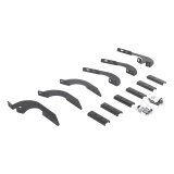 Go Rhino 05-22 Toyota Tacoma DC 4DR RB20 Slim Running Boards Kit (Incl. Brackets) - Tex. Blk (1x gor6944296, 1x gor69400087SPC) thumbnail 1
