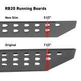Go Rhino 09-14 Dodge Ram 1500 QC 4DR RB20 Slim Running Boards Kit (Incl. Brackets) - Tex. Blk (1x gor6941066, 1x gor69400080SPC) thumbnail 8
