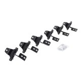 Go Rhino 18-22 Jeep Wrangler JLU 4DR RB20 Slim Running Boards Kit (Incl. Brackets) - Tex. Blk (1x gor6945066, 1x gor69400073SPC) thumbnail 2