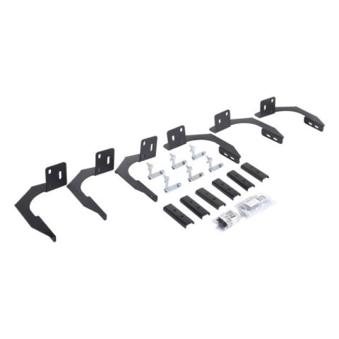 Go Rhino 10-22 Ram 2500/3500HD Crew Cab 4DR RB20 Slim Running Boards Kit (Incl. Brackets) - Tex. Blk (1x gor6941066, 1x gor69400087SPC) thumbnail 2