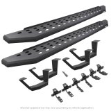Go Rhino 2022 Toyota Tundra DC 4dr Kit w/RB20 Running Board + Brkts + 4 RB20 Drop Steps - Tex. Blk (Bundled Kit) thumbnail 1