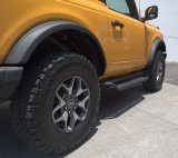 Go Rhino 2021+ Ford Bronco Dominator Extreme D1 Side Steps w/Brackets - Textured Black (1x gorD64129TK, 1x gorD10057T) thumbnail 1