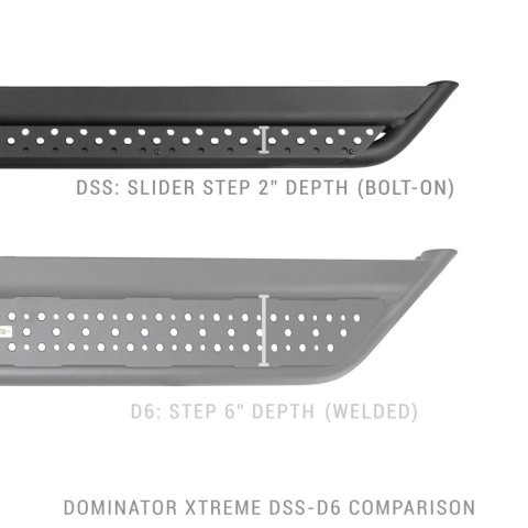 Go Rhino 19-23 Ram 1500 Quad Cab Dominator Extreme DSS SideSteps Complete Kit w/ SideStep & Brackets (1x gorD64306TK, 1x gorDSS60080T) thumbnail 6