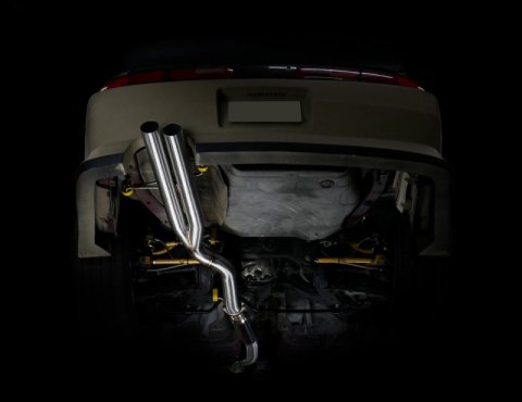 ISR Performance Series II - EP Dual Tip Blast Pipe Exhaust System- Non Resonated 95-98 Nissan 240sx (1x isrIS-S2NRMD-S14, 1x isrIS-S2RO-EPD-S14) thumbnail 1