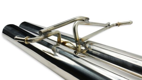ISR Performance Series II - EP Dual Tip Blast Pipe Exhaust System- Non Resonated 95-98 Nissan 240sx (1x isrIS-S2NRMD-S14, 1x isrIS-S2RO-EPD-S14) thumbnail 5