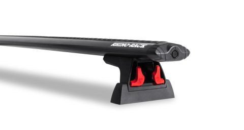Rhino-Rack 18-21 Jeep Wrangler 4 Door SUV Heavy Duty RLT600 3 Bar Backbone Roof Rack - Black (Bundled Kit) thumbnail 6