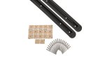 Rhino-Rack 19-21 Ford Ranger 4 Door Pick Up Heavy Duty RLT600 Track Mount 2 Bar Roof Rack - Black (Bundled Kit) thumbnail 2