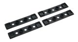 Rhino-Rack 07-18 Jeep Wrangler 4 Door SUV Heavy Duty RLT600 2 Bar Backbone Roof Rack - Black (Bundled Kit) thumbnail 4
