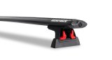 Rhino-Rack 16-20 Toyota Tacoma 4 Door Pick Up Heavy Duty RLT600 Ditch Mount 1 Bar Roof Rack - Black (Bundled Kit) thumbnail 1
