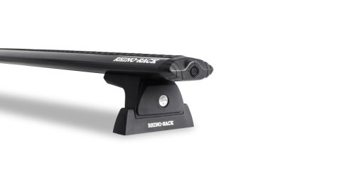 Rhino-Rack 08-16 Ford F250 4 Door Pick Up Heavy Duty RLT600 Track Mount 1 Bar Roof Rack - Black (Bundled Kit) thumbnail 9