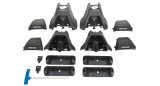 Rhino-Rack 13-18 Hyundai Santa Fe Sport 5 Door SUV Heavy Duty 2500 2 Bar Roof Rack - Black (1x rhrDK360, 2x rhrRB1375B, 1x rhrRLKHD) thumbnail 1